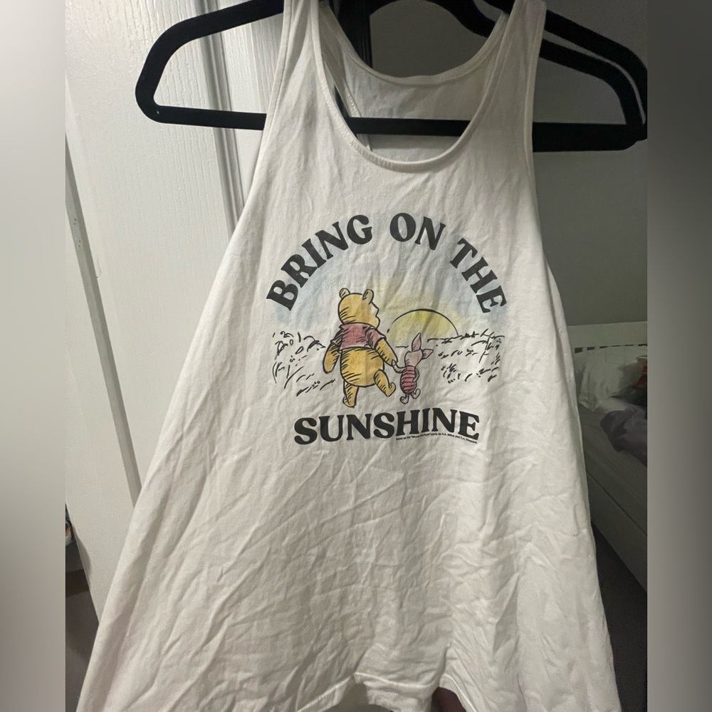 Disney Winnie the Pooh White Tank Top